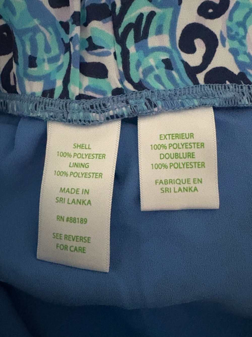 Lilly Pulitzer Mylee Tie Front Shorts in Light Aqua Spritz Size 6 - Picture 9 of 9